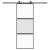Ușă glisantă cu set feronerie neagră 76x205cm sticlă securizată GartenMobel Dekor