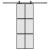 Ușă glisantă cu set feronerie neagră 76x205cm sticlă securizată GartenMobel Dekor