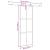 Ușă glisantă cu set feronerie neagră 76x205cm sticlă securizată GartenMobel Dekor