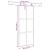 Ușă glisantă cu set feronerie neagră 90x205cm sticlă securizată GartenMobel Dekor