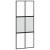 Ușă glisantă cu set feronerie neagră 90x205cm sticlă securizată GartenMobel Dekor