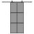 Ușă glisantă cu set feronerie neagră 90x205cm sticlă securizată GartenMobel Dekor