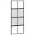 Ușă glisantă cu set feronerie neagră 90x205cm sticlă securizată GartenMobel Dekor