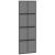 Ușă glisantă cu set feronerie neagră 76x205cm sticlă securizată GartenMobel Dekor