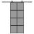Ușă glisantă cu set feronerie neagră 90x205cm sticlă securizată GartenMobel Dekor