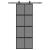 Ușă glisantă cu set feronerie neagră 76x205cm sticlă securizată GartenMobel Dekor