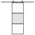 Ușă glisantă cu set feronerie neagră 76x205cm sticlă securizată GartenMobel Dekor