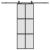 Ușă glisantă cu set feronerie neagră 76x205cm sticlă securizată GartenMobel Dekor