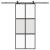 Ușă glisantă cu set feronerie neagră 90x205cm sticlă securizată GartenMobel Dekor