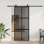 Ușă glisantă cu set feronerie neagră 90x205cm sticlă securizată GartenMobel Dekor