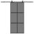 Ușă glisantă cu set feronerie neagră 90x205cm sticlă securizată GartenMobel Dekor