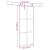 Ușă glisantă cu set feronerie neagră 90x205cm sticlă securizată GartenMobel Dekor