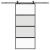 Ușă glisantă cu set feronerie neagră 90x205cm sticlă securizată GartenMobel Dekor