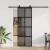 Ușă glisantă cu set feronerie neagră 76x205cm sticlă securizată GartenMobel Dekor