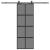 Ușă glisantă cu set feronerie neagră 76x205cm sticlă securizată GartenMobel Dekor