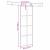 Ușă glisantă cu set feronerie neagră 76x205cm sticlă securizată GartenMobel Dekor