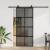 Ușă glisantă cu set feronerie neagră 90x205cm sticlă securizată GartenMobel Dekor