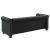 Canapea Chesterfield Premium cu 3 Locuri din Piele Ecologica, Negru, 200x76x70 cm