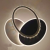 Lustra LED cu cristal PRISMIQ 28W, 3 Ovale, lumina Rece/Calda/Neutra, Negru ModernLight Concept