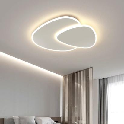 Lustra LED cu telecomanda FUTURA LUMINA 98W, Ovala, lumina Rece/Calda/Neutra, Dimabila, Alb ModernLight Concept