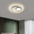 Lustra LED cu telecomanda SERPENTA 125W, Rotunda, lumina Rece/Calda/Neutra, Dimabila, Negru ModernLight Concept
