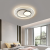 Lustra LED cu telecomanda SERPENTA 125W, Rotunda, lumina Rece/Calda/Neutra, Dimabila, Negru ModernLight Concept