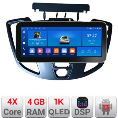 Navigatie Ford Transit 2015-2020 Edotec 4+64 12.3 inch Incell 1K android Wifi 5Ghz gps internet  kit-turneo-custom CarStore Technology