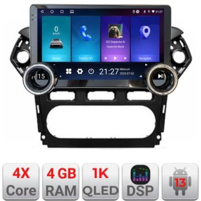 Navigatie Ford Mondeo 2010-2014 Kit-mondeo-clima Edotec  4+64 10.5 inch Incell 1K android Wifi 5Ghz gps internet CarStore Technology