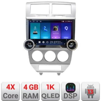 Navigatie Dodge Caliber 2006-2010 Kit-caliber-06 Edotec  4+64 10.5 inch Incell 1K android Wifi 5Ghz gps internet 32 CarStore Technology