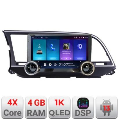 Navigatie Hyundai Elantra 2015-2018 Kit-581 Edotec  4+64 10.5 inch Incell 1K android Wifi 5Ghz gps internet  Q CarStore Technology