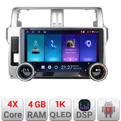 Navigatie Toyota Landcruiser J150 Prado 2014-2017 Kit-065 Edotec  4+64 10.5 inch Incell 1K android Wifi 5Ghz gps internet et GPS W CarStore Technology