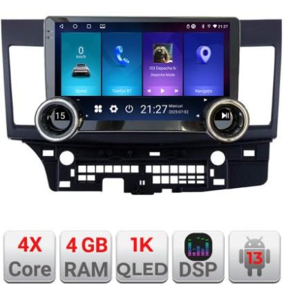 Navigatie MITSUBISHI LANCER Kit-037 Edotec  4+64 10.5 inch Incell 1K android Wifi 5Ghz gps internet CarStore Technology