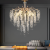 Candelabru Cristal CC9323/5FGD, 5x E14, Diametru 49cm, Auriu ModernLight Concept