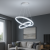 Lustra LED suspendata cu telecomanda CASIANA 69W, 2 Cercuri, lumina Rece/Calda/Neutra, Dimabila, Alb, Inaltime Reglabila ModernLight Concept
