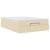 Cadru de pat otoman cu saltea crem 140x190cm stofa GartenMobel Dekor