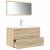 Set mobilier de baie, 3 piese, stejar sonoma, lemn prelucrat GartenMobel Dekor