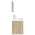 Set mobilier de baie, 3 piese, stejar sonoma, lemn prelucrat GartenMobel Dekor