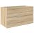 Set mobilier de baie, 3 piese, stejar sonoma, lemn prelucrat GartenMobel Dekor