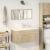 Set mobilier de baie, 3 piese, stejar sonoma, lemn prelucrat GartenMobel Dekor