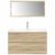 Set mobilier de baie, 3 piese, stejar sonoma, lemn prelucrat GartenMobel Dekor