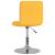 Scaun de bar pivotant, galben, material textil GartenMobel Dekor
