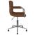 Scaun de birou pivotant, maro, material textil GartenMobel Dekor