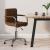 Scaun de birou pivotant, maro, material textil GartenMobel Dekor