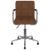 Scaun de birou pivotant, maro, material textil GartenMobel Dekor