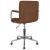 Scaun de birou pivotant, maro, material textil GartenMobel Dekor