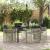 Set de masă pentru grădină 5 pcs Gri deschis poliratan GartenMobel Dekor