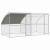 Cușcă pentru pui Argintiu 400 x 200 x 198.5 cm Oțel galvanizat GartenMobel Dekor