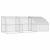 Cușcă pentru pui Argintiu 600 x 200 x 198.5 cm Oțel galvanizat GartenMobel Dekor