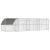 Cușcă pentru pui Argintiu 800 x 200 x 198.5 cm Oțel galvanizat GartenMobel Dekor