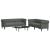 Set de canapea 2 pcs Gri închis țesătură GartenMobel Dekor
